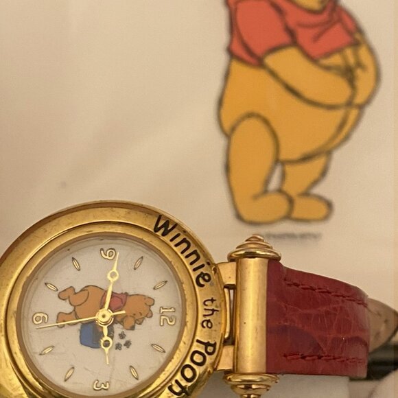 Vintage Winnie the Pooh watch with box. Interchangable bands and bezels - Picture 6 of 6